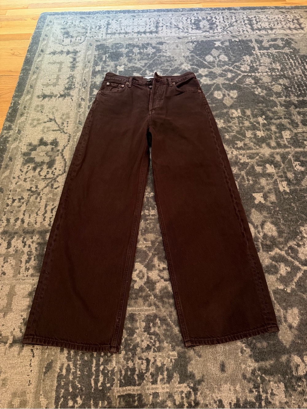 AGOLDE Ren jeans in brown. Worn once. Perfect condition.
